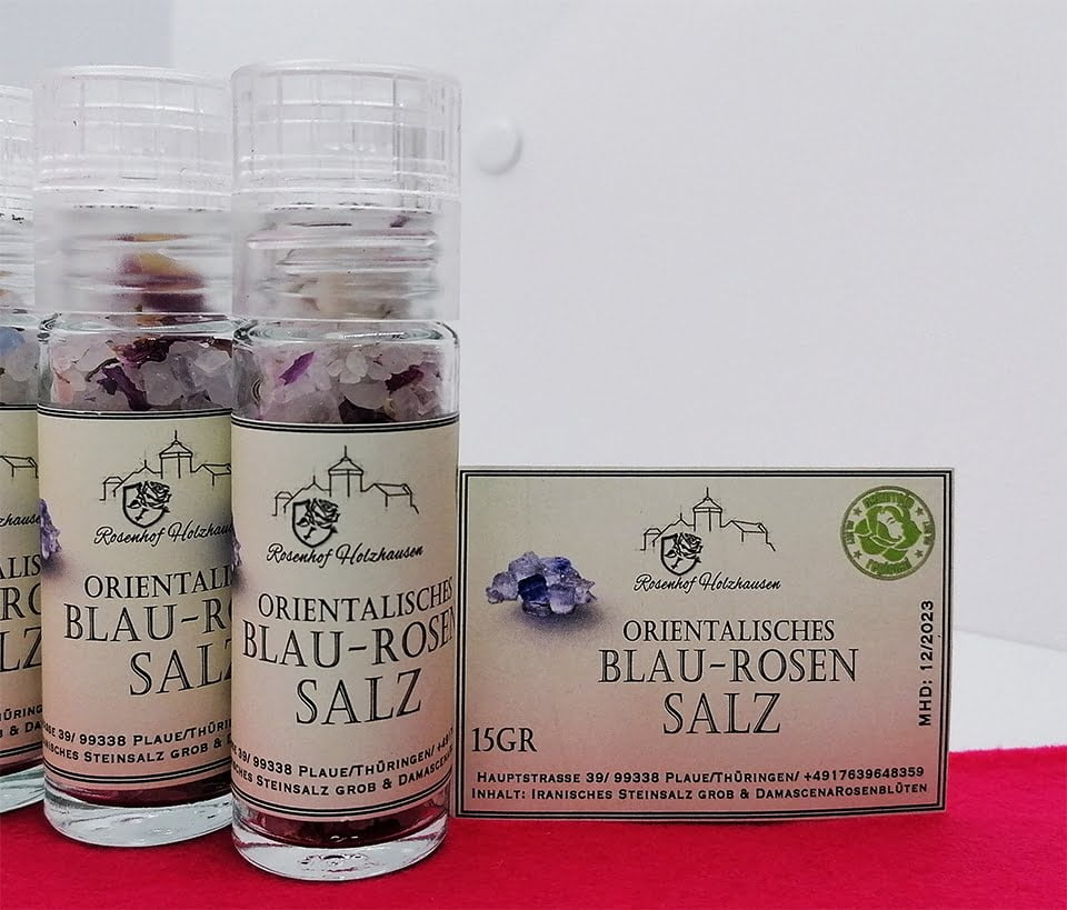 Orientalisches Blau-Rosen Salz | rosenhof holzhausen