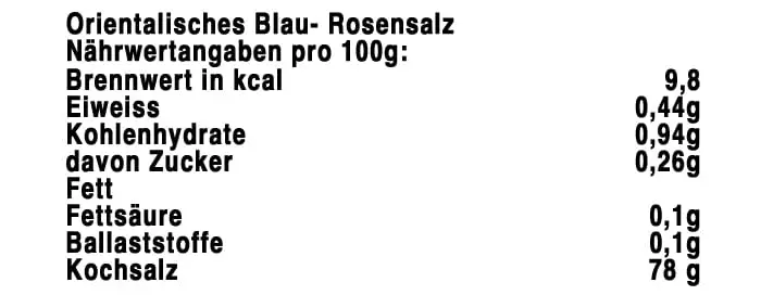 Blau Rosen Salz Produkt