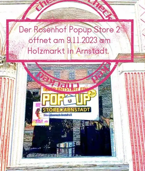 Schaufenster vom Popup Store 2 in Arnstadt 2023