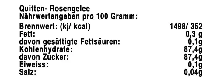 Quittengelee Produkt
