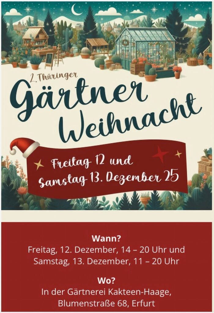 2.Gärtnerweihnacht in Erfurt 2025