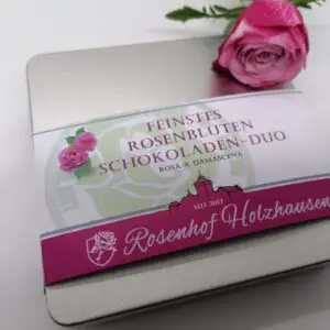 feinste Rosenblüten Schokoladen-Duo 2025