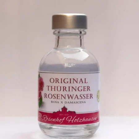 Flasche mit 50ml Thüringer Rosenwasser